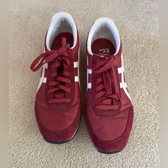 Asics Onitsuka New York Tiger Shoes Men's 11.5 Red & White Athletic Shoes - Picture 2 of 7